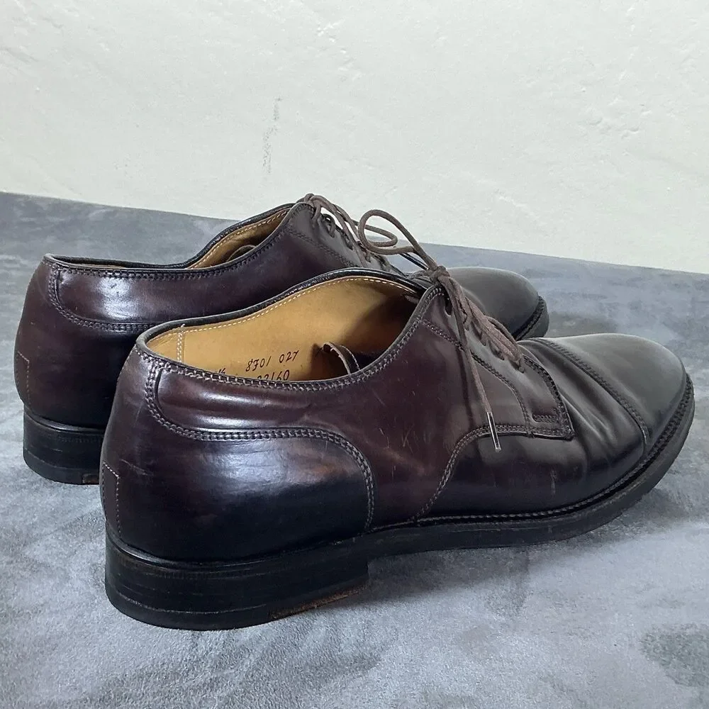 Alden Shell Cordovan 9.5 D Brooks Brothers Color 8 Oxblood Cap Toe Men’s Shoes
